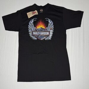 Harley-Davidson Liberty Railway Graphic Tee Vintage Style Biker T-Shirt